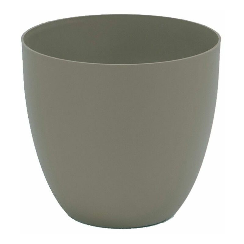 foto del prodotto edm modello ciotola con vaso ad iniezione 26cm colore tortora