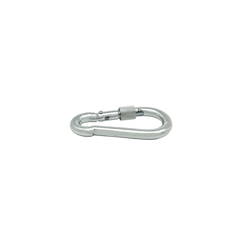 foto del prodotto edm moschettone pompiere con chiusura di sicurezza msq02 80x40x8mm in acciaio zincato