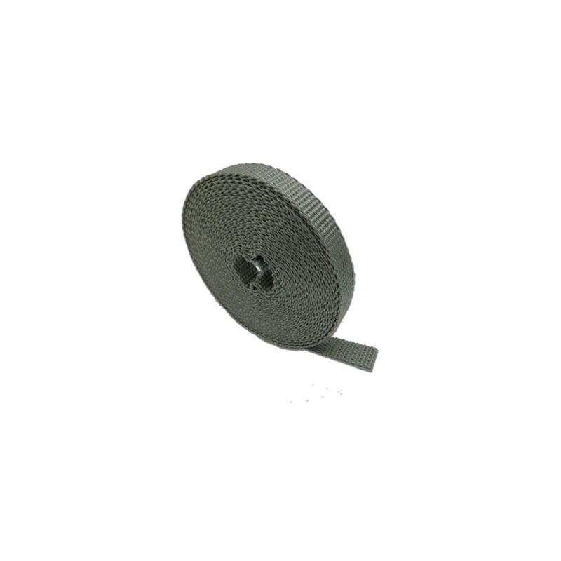 foto del prodotto edm nastro cieco pr26 , largo 14 mm e lungo 6 metri, in polipropilene grigio