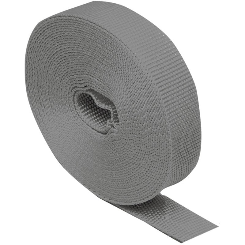 foto del prodotto edm - nastro cieco 'pr26', largo 18 mm e lungo 6 metri, in polipropilene grigio