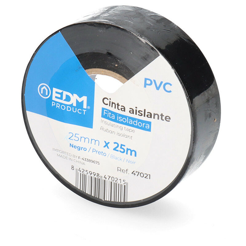 foto del prodotto edm nastro isolante 25 25m x 25mm pvc pvc di alta qualit fralatn resistente fralatn preferito