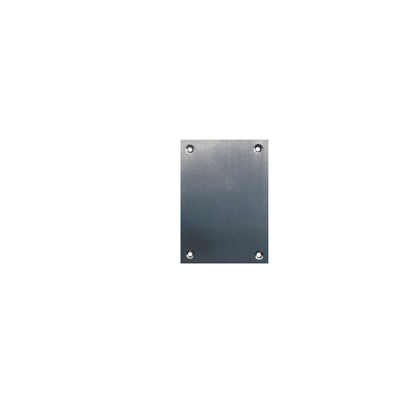 foto del prodotto edm piastra foro serratura in acciaio inox satinato 80x160mm blister