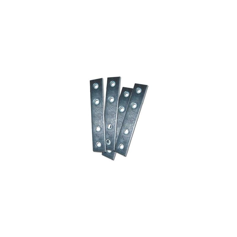 foto del prodotto edm piastre dritte per giunzione plc02 80x15x2mm in acciaio zincato 4 unit , viti incluse 