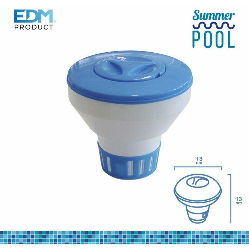 foto del prodotto edm piccolo dispenser galleggiante per prodotti chimici granuli o compresse 13x13cm