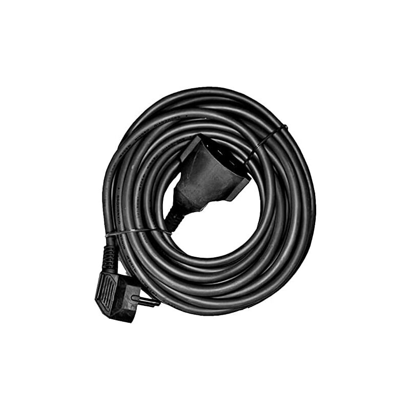 foto del prodotto edm prolunga del tubo flessibile 15mts 3x1,5 flessibile nero