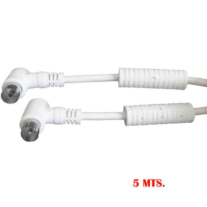foto del prodotto edm prolungare tv video coda 5m filtro 9.5mm blanche