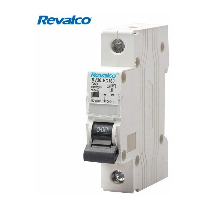 foto del prodotto edm revalco 1 polo 16a c 6ka interruttore automatico residenziale terziario