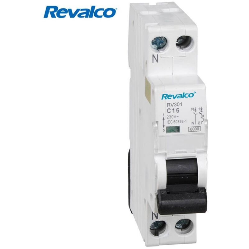 foto del prodotto edm - revalco interruttore magnetotermico 1 polo neutro 16a stretto