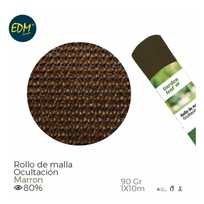 foto del prodotto edm rotolo di rete di copertura colore marrone 90gr 1x10m
