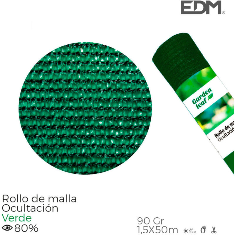 foto del prodotto edm rotolo di rete per nascondiglio colore verde 90gr 1,5x50m
