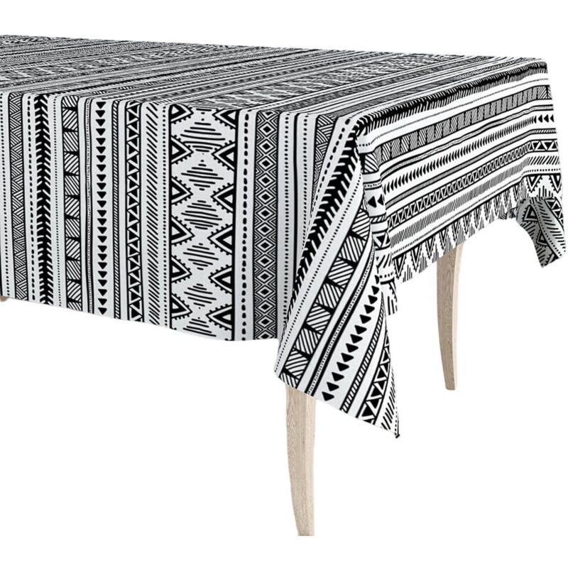 foto del prodotto edm rotolo di tovaglia exma bianco nero 140 cm x 25 m