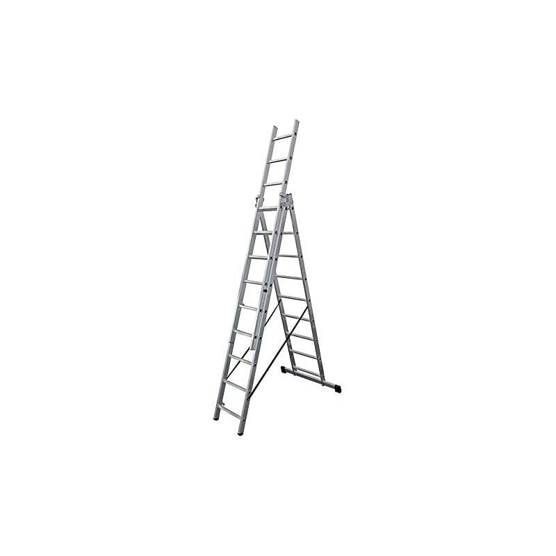 foto del prodotto edm scala trasformabile in alluminio 3x9 gradini