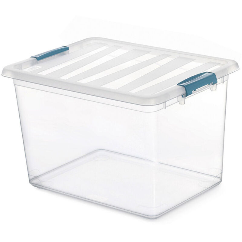 foto del prodotto edm scatola multiuso domopak living katla con manici trasparente 20 l polipropilene 39 x 29 x 25,5 cm 