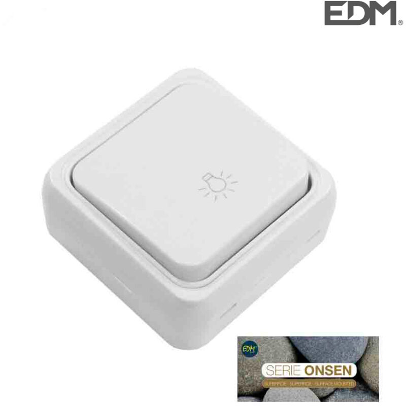 foto del prodotto edm serie onsen a pulsante di superficie sacchetto blister .