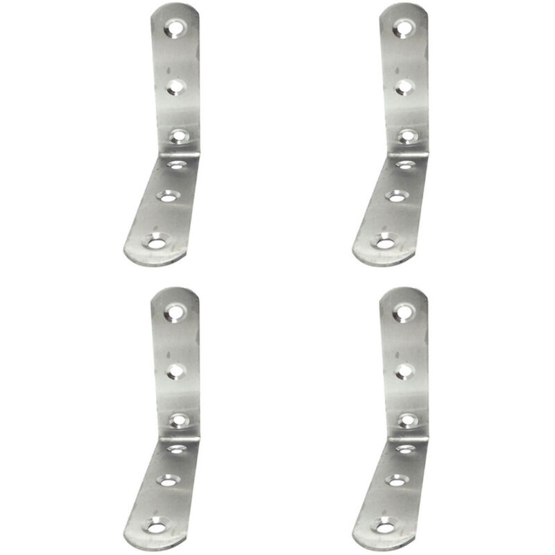 foto del prodotto edm staffa ad angolo 86093 an24 acciaio inossidabile 8 x 8 x 1,9 cm 4 unit 