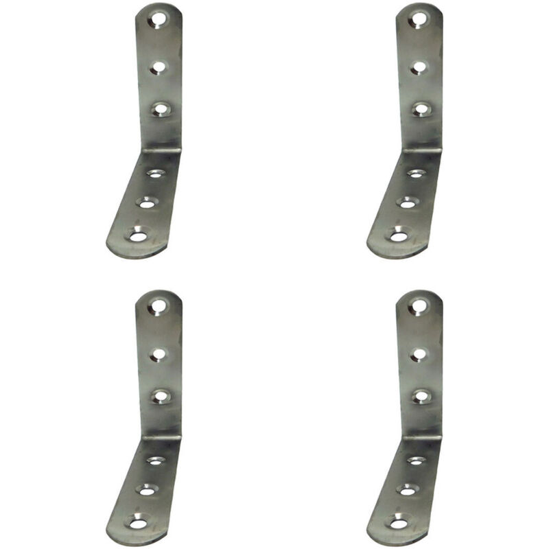 foto del prodotto edm staffa ad angolo 86094 an24 acciaio inossidabile 10 x 10 x 1,9 cm 4 unit 