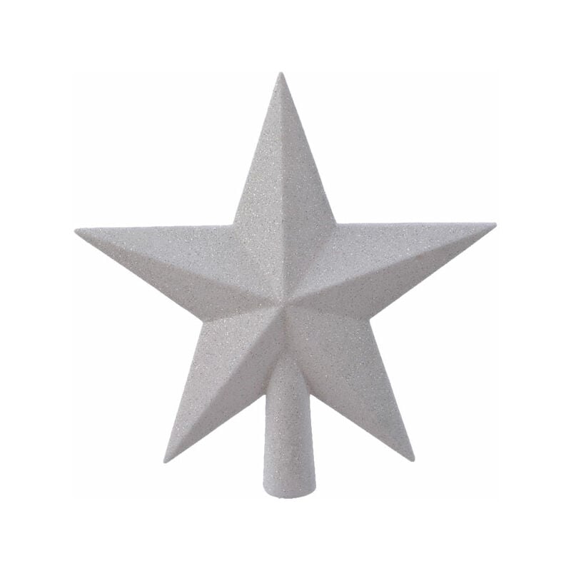 foto del prodotto edm stella bianca per albero di natale 19x4,2x19cm