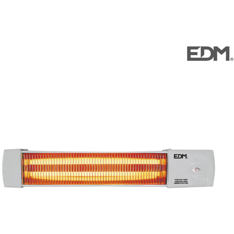 foto del prodotto edm stufetta al quarzo 07103 07103 bianco grigio 600 1200 w bagni