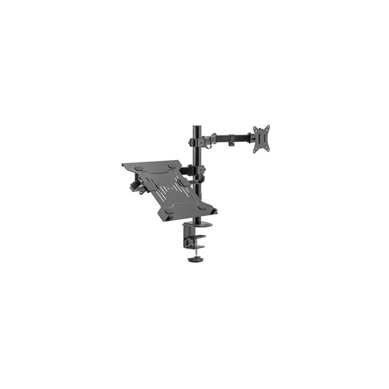 foto del prodotto edm supporto tv monitor 17 32 e laptop 10 15,6 supporta fino a 9kg compatibile con tutte le marche vesa di varie dimensioni