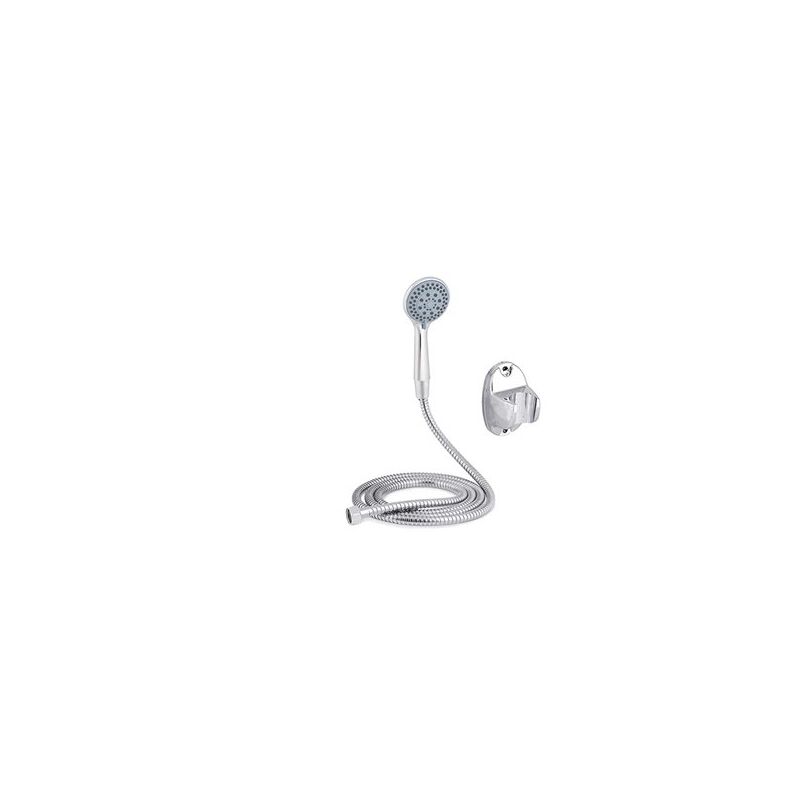 foto del prodotto edm telefono doccia 1 posizione e supporto flessibile 2m 82382 berillo