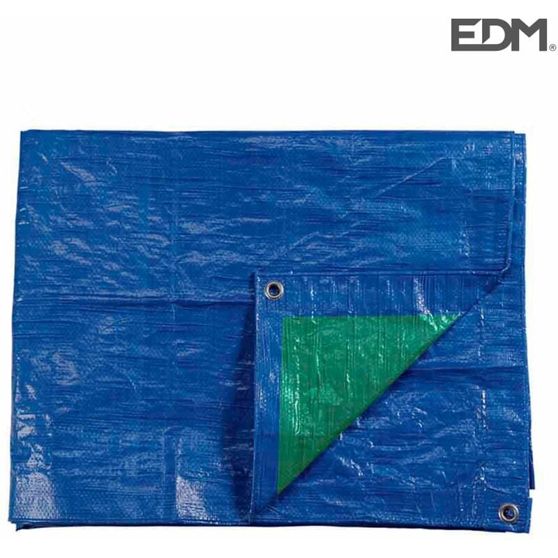 foto del prodotto edm tenda bifacciale 10x15m. colore blu verde. densit 90g m 