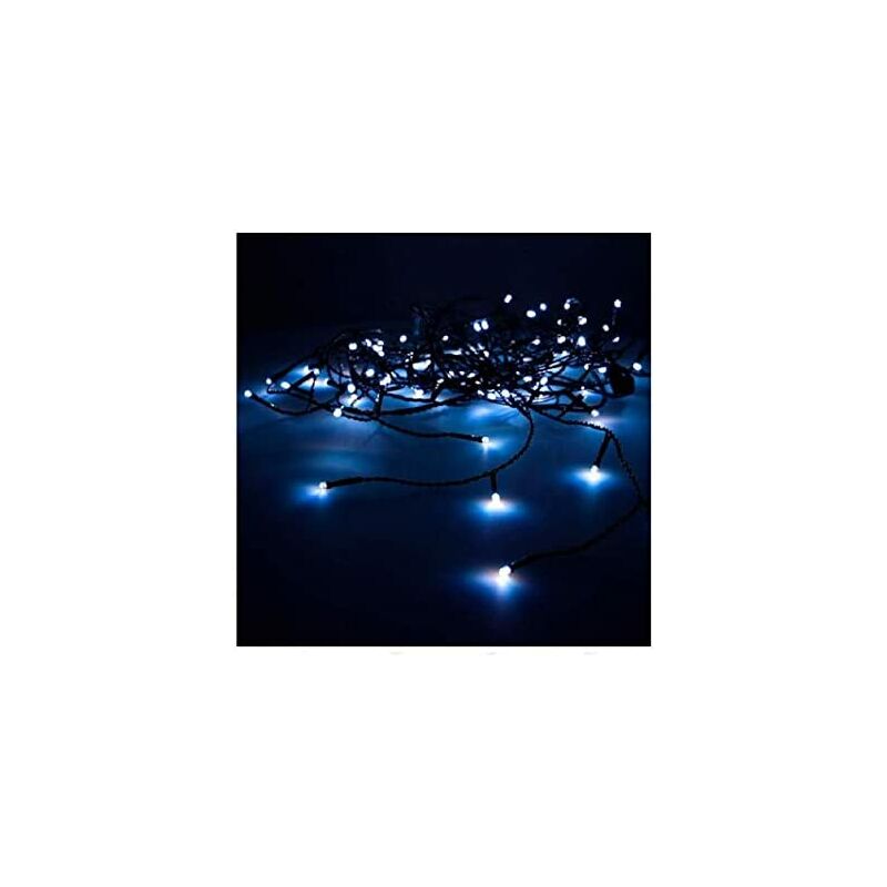 foto del prodotto edm tenda easy connect 2x1m 10 strisce 100 led blu 30v interno esterno totale 1,8w