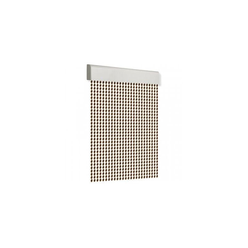 foto del prodotto edm tenda per porta 120x210cm cordino a spirale n. 2 marrone beige