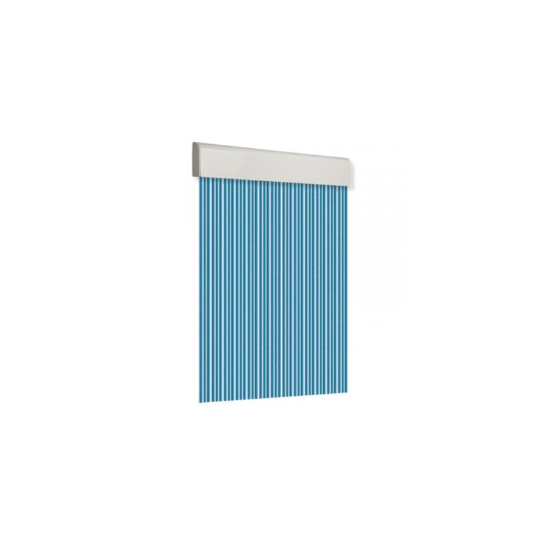 foto del prodotto edm tenda per porta 120x210cm liscia grezza n. 11 blu bianco