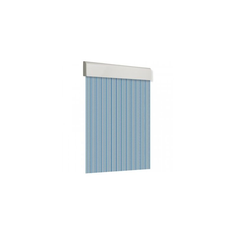 foto del prodotto edm tenda per porta 120x210cm piatta grezza n. 6 cristallo blu