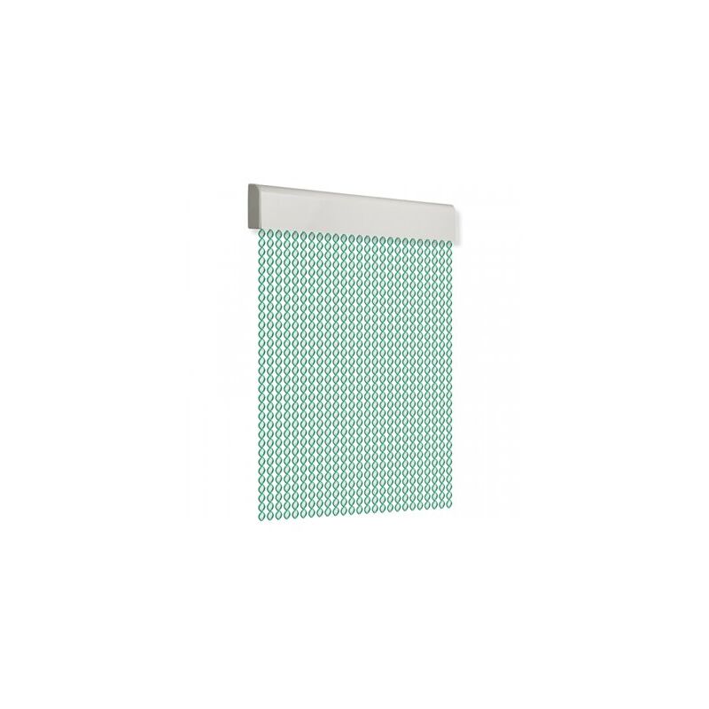 foto del prodotto edm tenda per porta 90x210cm cordino a spirale n. 10 verde bianco
