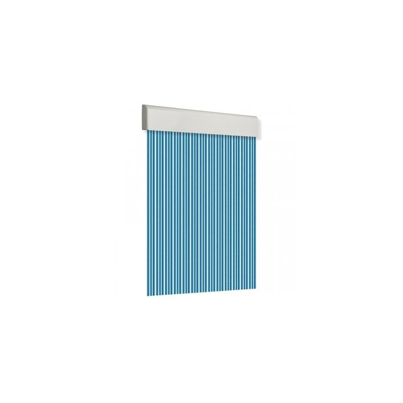 foto del prodotto edm tenda per porta 90x210cm liscia grezza n. 11 blu bianco