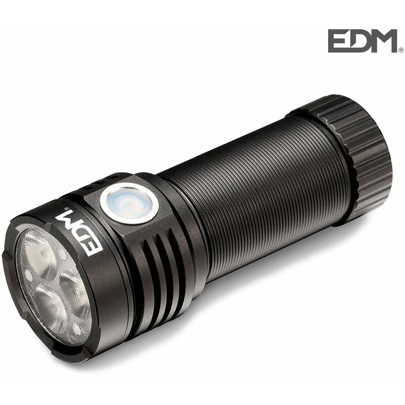 foto del prodotto edm torcia a led 3 x osram ricaricabile torcia