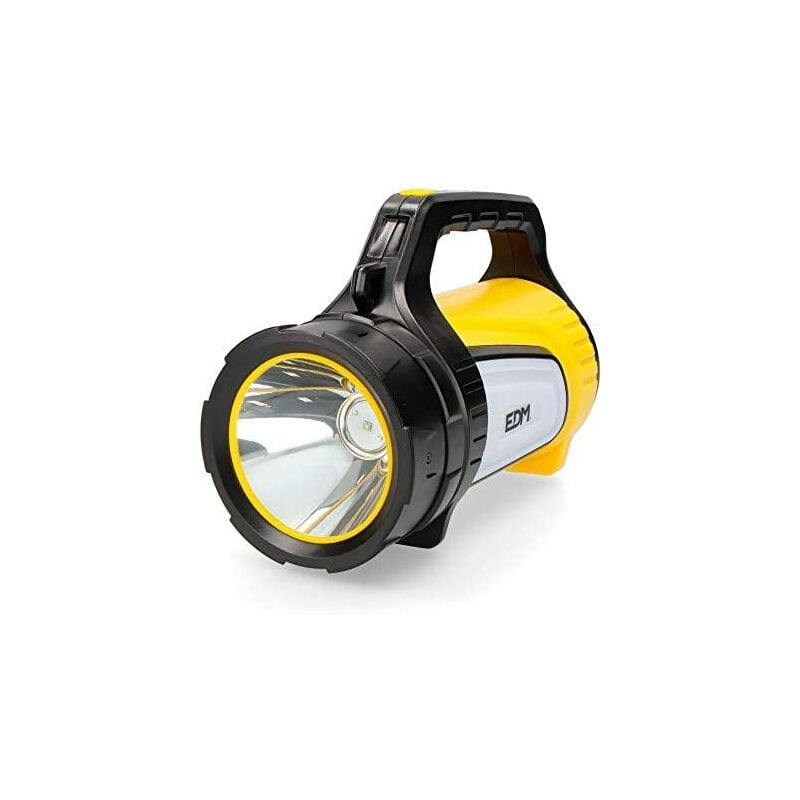 foto del prodotto edm torcia portatile multifunzionale luce principale luce laterale e power bank 350 lm