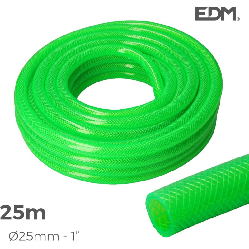 foto del prodotto edm tubo da giardino antitorsione interno 25mm esterno 32mm 1 rotolo 25m