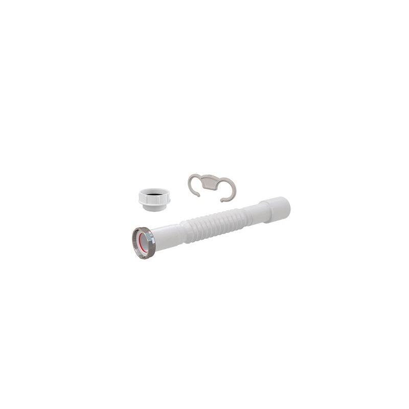 foto del prodotto edm tubo di collegamento flessibile ed estensibile adattatore da 1 4 a 1 2 con dado metallico