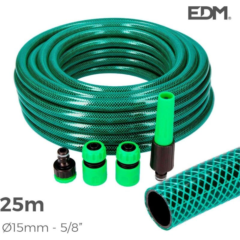 foto del prodotto edm - tubo flessibile da giardino per elettroerosione - diametro 15 mm - 25 m con accessori