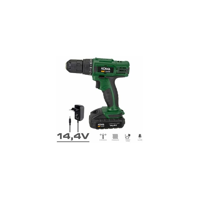 foto del prodotto edm valigetta con trapano avvitatore a batteria komatools 14.4 1.500 mah