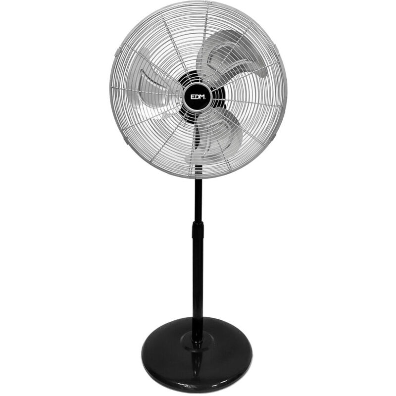 foto del prodotto edm ventilatore a piantana 33528 nero opaco 80 w 50 cm industriale