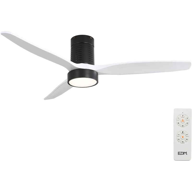 foto del prodotto edm ventilatore da soffitto con luce 33825 kara 30 w 2190 lm