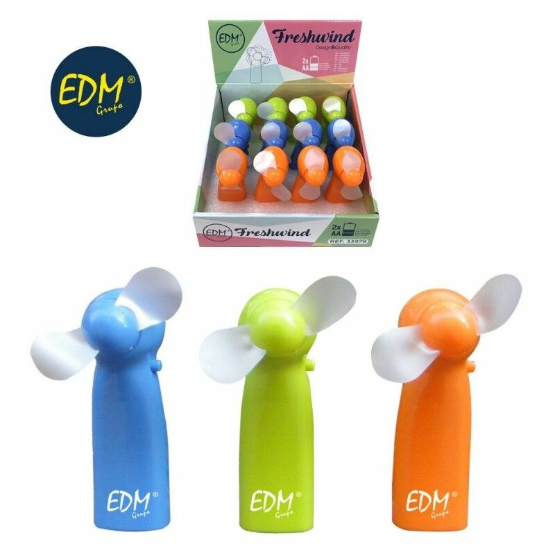 foto del prodotto edm ventola a batteria funny colors 2xaa non inclusa modelli assortiti colors