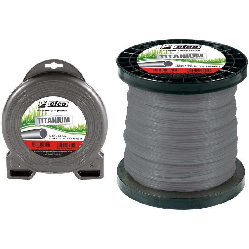 foto del prodotto efco filo titanium tondo d.3,0 mm 168 mt bobina