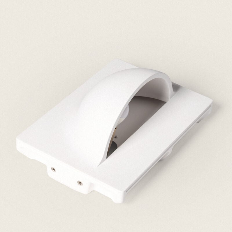 foto del prodotto efectoled applique da parete integrazione cartongesso per lampadina led e14 foro 283x283 mm bianco