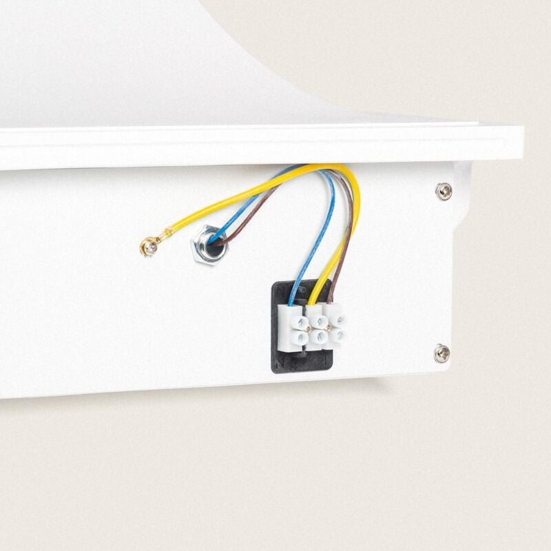 foto del prodotto efectoled applique da parete integrazione cartongesso per lampadina led e14 foro 313x253 mm bianco