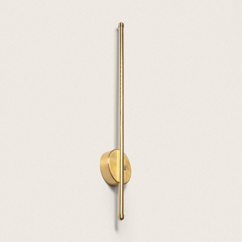 foto del prodotto efectoled applique da parete lineare led metallo con batteria ricaricabile usb becca oro