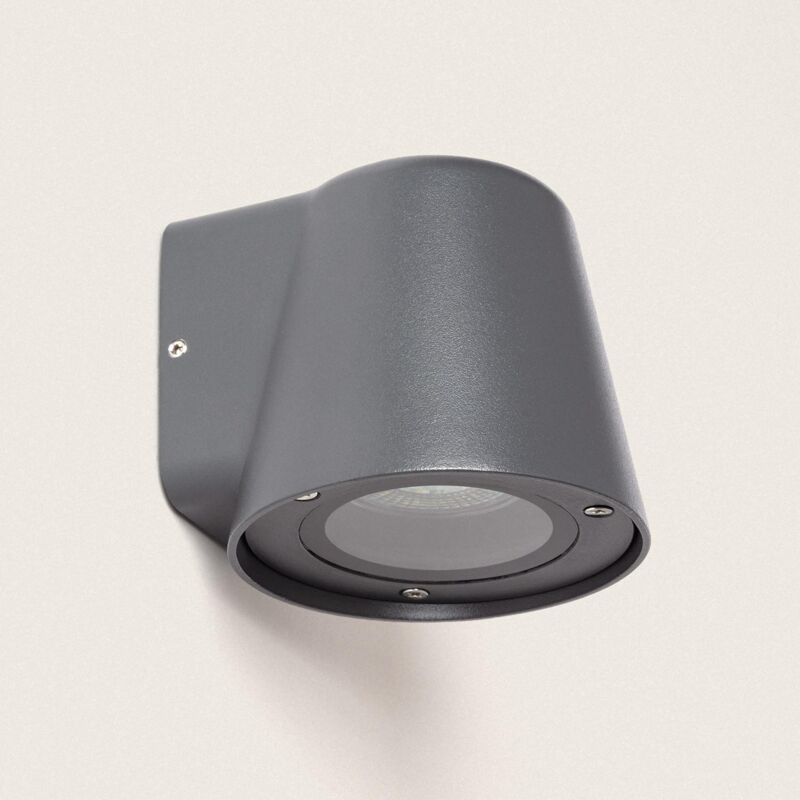 foto del prodotto efectoled applique da parete per esterni alluminio darjan grigio opaco