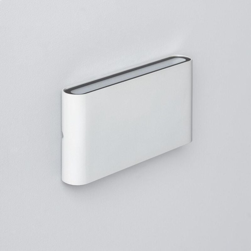 foto del prodotto efectoled applique da parete per esterni led 12w alluminio rettangolare doppia luce luming bianco bianco caldo 2700k