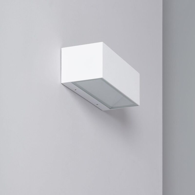 foto del prodotto efectoled applique da parete per esterni led 18w alluminio illuminazione doppia luce cct selezionabile gropius bianco
