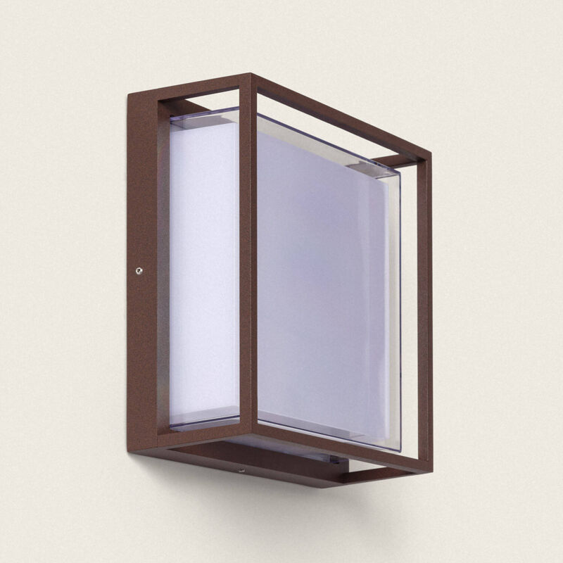 foto del prodotto efectoled applique da parete per esterni led 20w alluminio cct selezionabile diffusore doppio arelien ossido