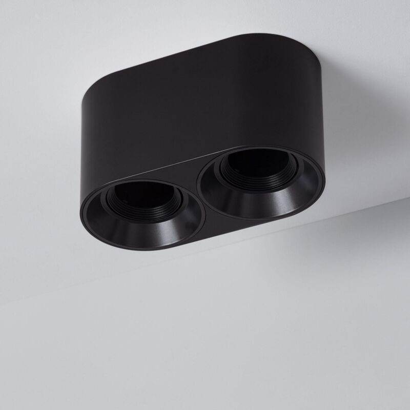 foto del prodotto efectoled applique da soffitto doppio space nero