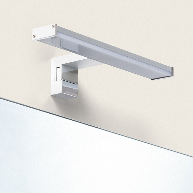 foto del prodotto efectoled applique specchio da bagno 3w argento kendari 2700k bianco caldo